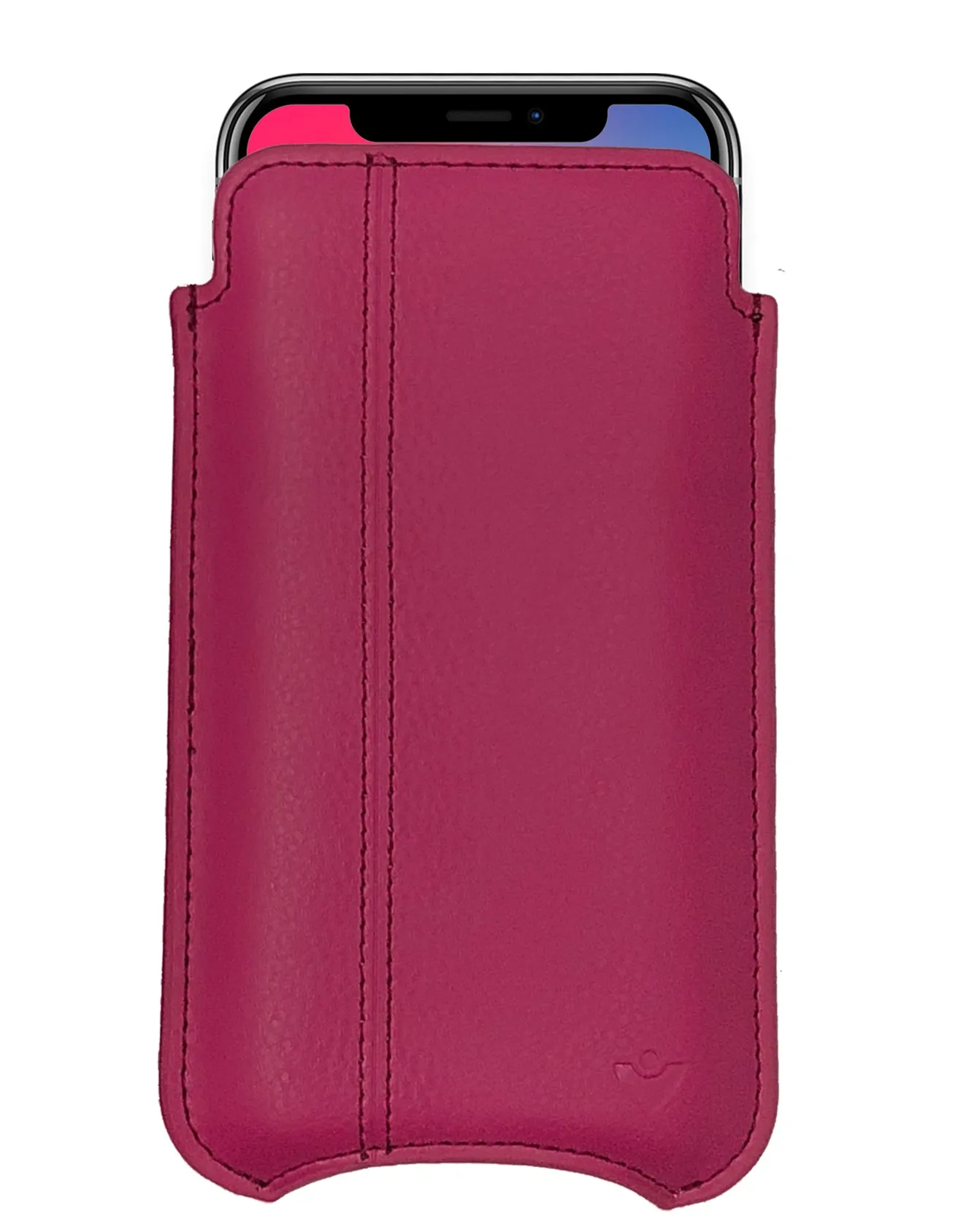 iPhone 14 / 14 Pro Samba Red Leather Wallet Case with NueVue Patented Antimicrobial, Germ Fighting and Screen Cleaning Technology