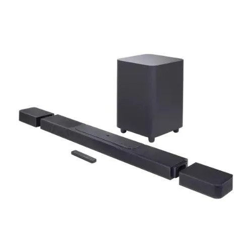 JBL Bar 1300 Pro | Barre de son 11.1.4 - Avec Haut-parleurs surround détachables et Caisson de graves 10" - Dolby Atmos - DTS:X - MultiBeam - 1170W - Noir