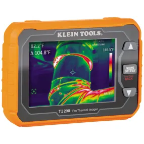 Klein Tools TI290 Rechargeable PRO Thermal Imaging Camera, Over 49000 Pixels, Wi-Fi Data Transfer, 3 Palettes, High / Low Temperature Points