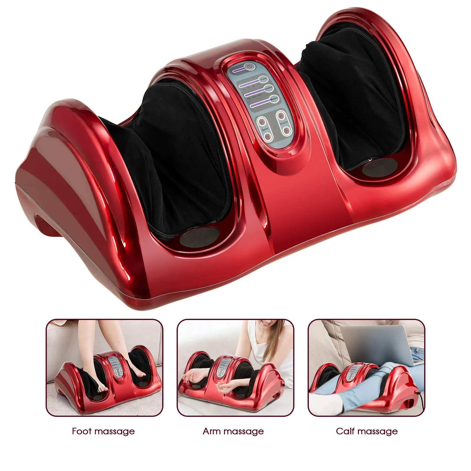 KOMFOTT Electric Shiatsu Foot Massager w/Remote and 4 Massage Modes