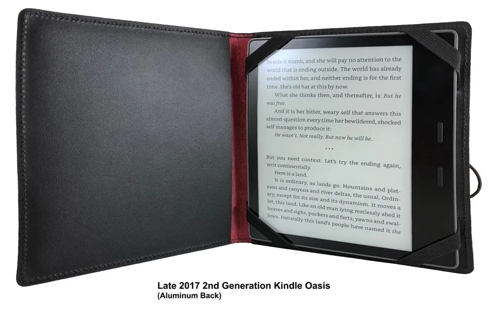 Leather Cover for Kindle Oasis, Oak Leaves