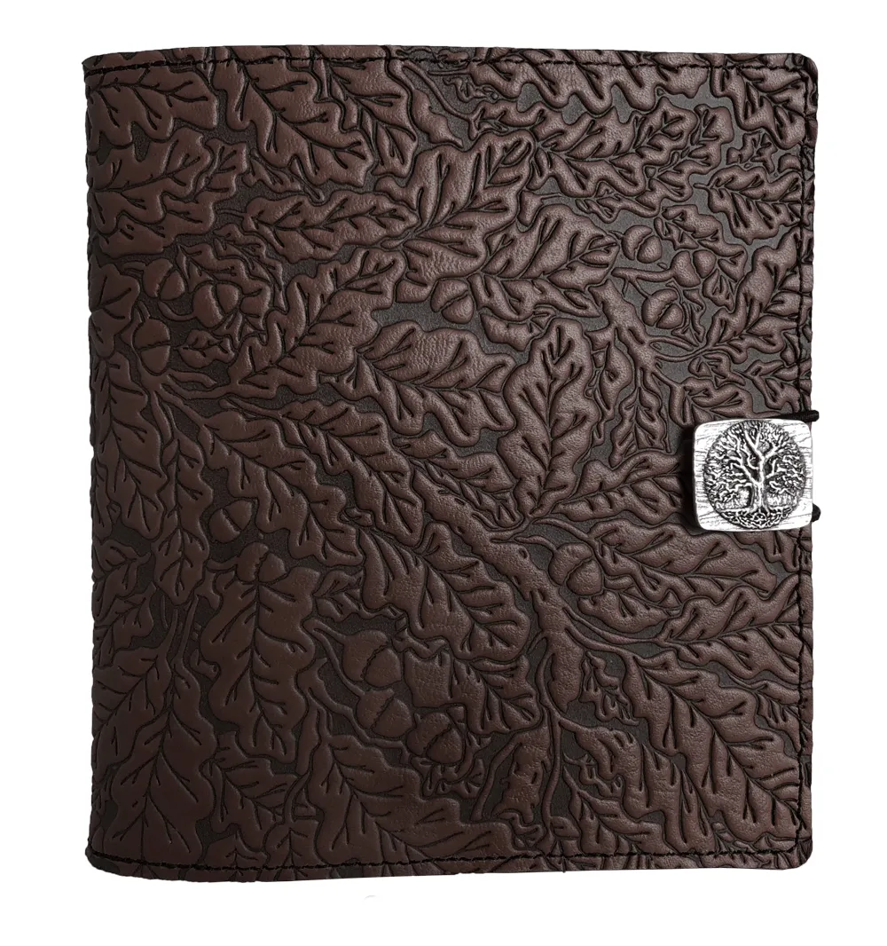 Leather Cover for Kindle Oasis, Oak Leaves