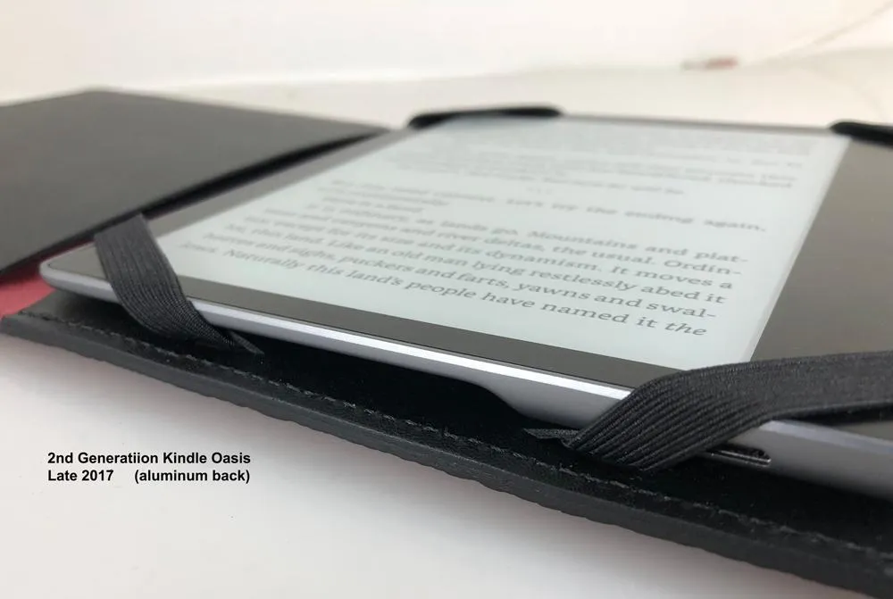 Leather Cover for Kindle Oasis, Oak Leaves