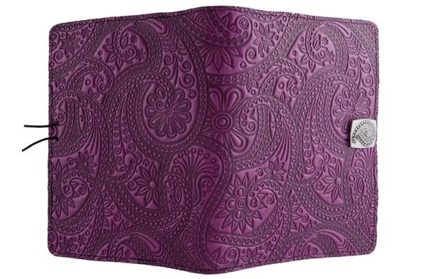 Leather Cover for Kindle Oasis, Paisley