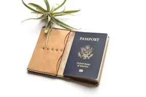 Leather Passport or Field Notes Journal Cover