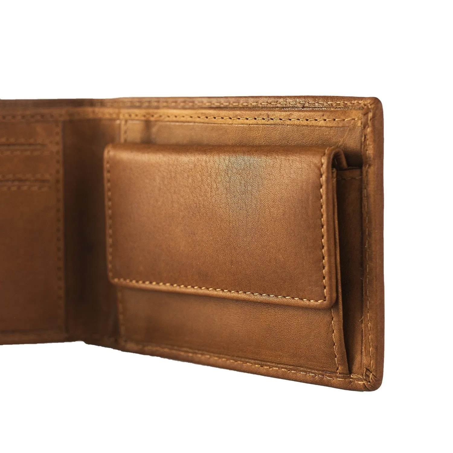 Leather Wallet Cognac Enzo