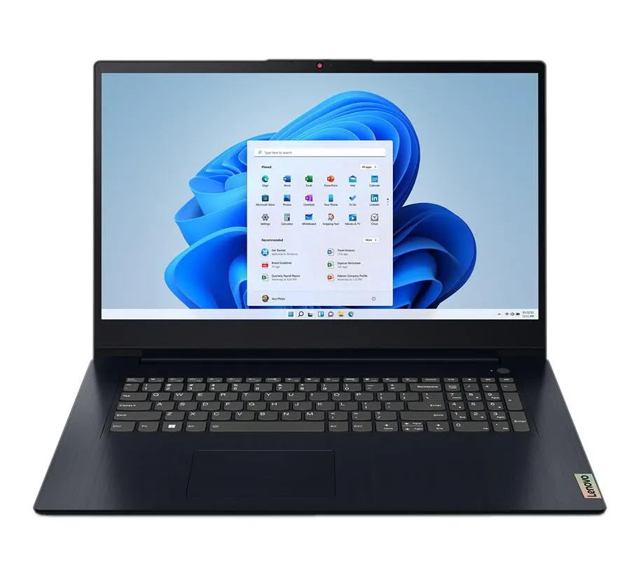 Lenovo Ideapad 3 Intel® Core™ I5 I5-1235U Laptop 43.9 Cm (17.3") Full Hd 8 Gb Ddr4-Sdram 512 Gb Ssd Wi-Fi 5 (802.11Ac) N