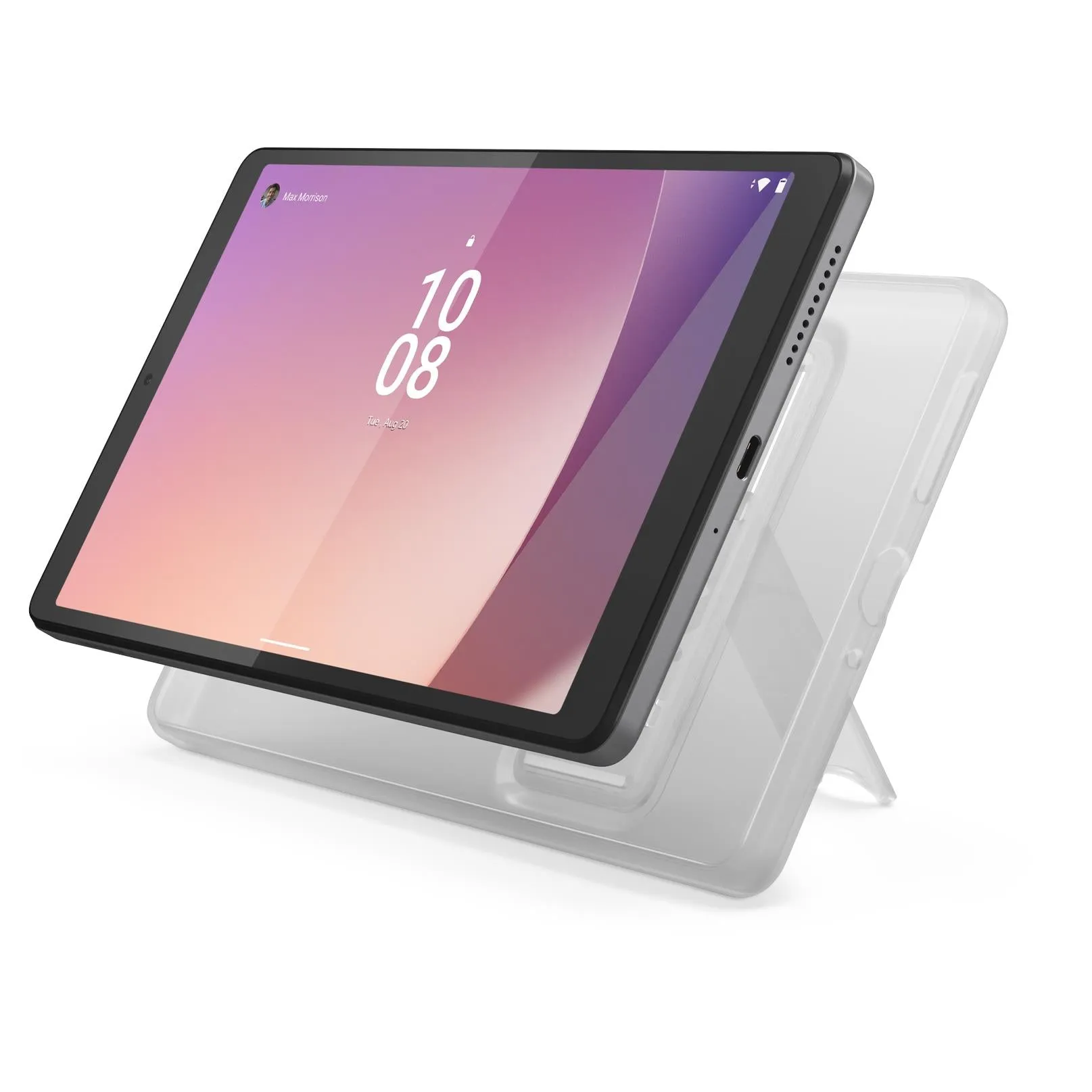 Lenovo M8 (4th Gen) 8" Tablet with Clear Case