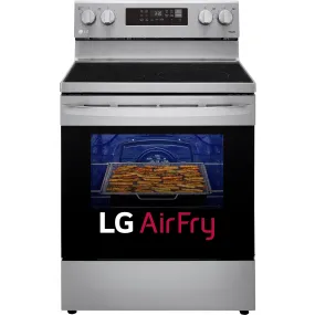 LG 30-inch Freestanding Electric Range with Wi-Fi Connectivity LREL6323S