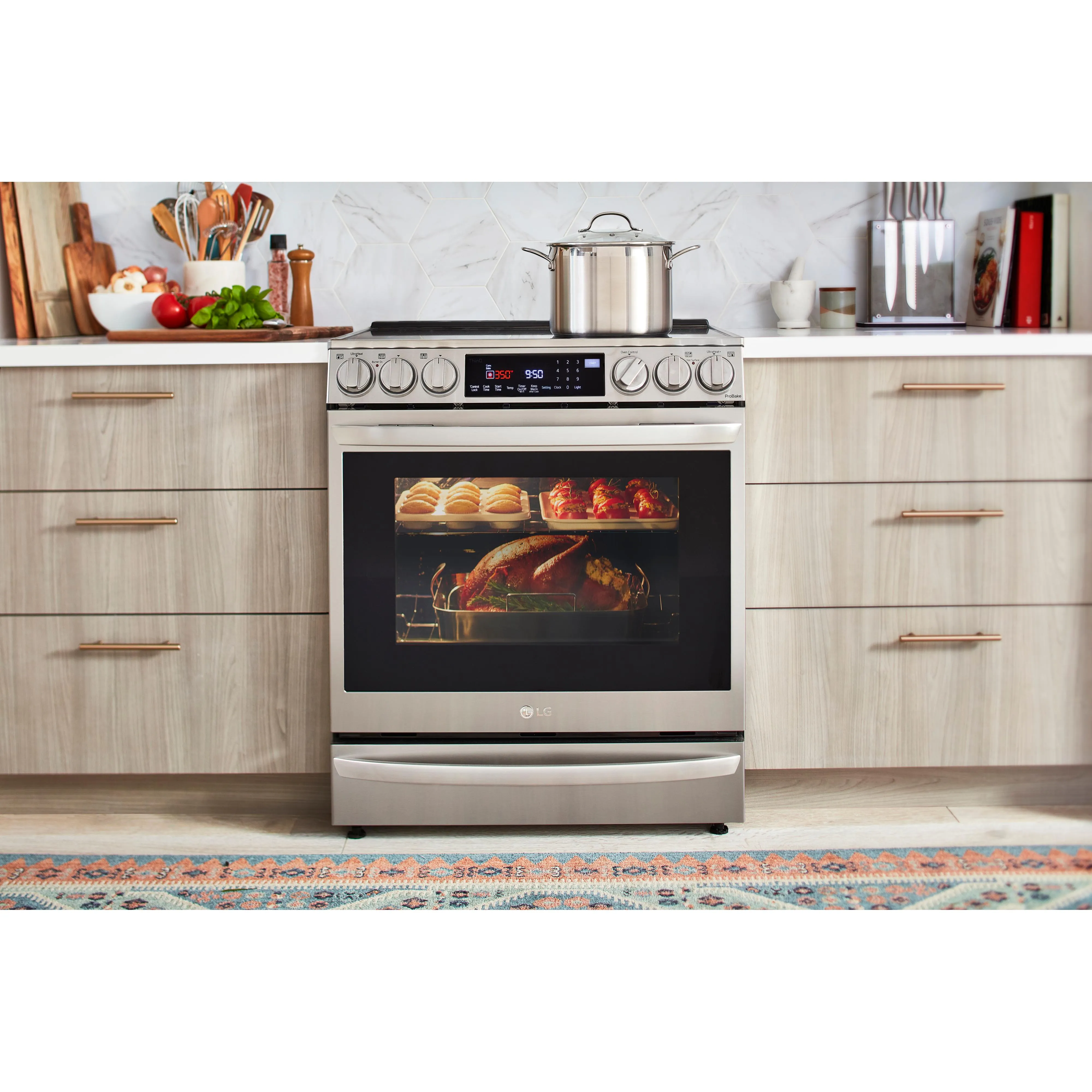 LG 30-inch Slide-In Electric Range with Air Fry LSEL6337F