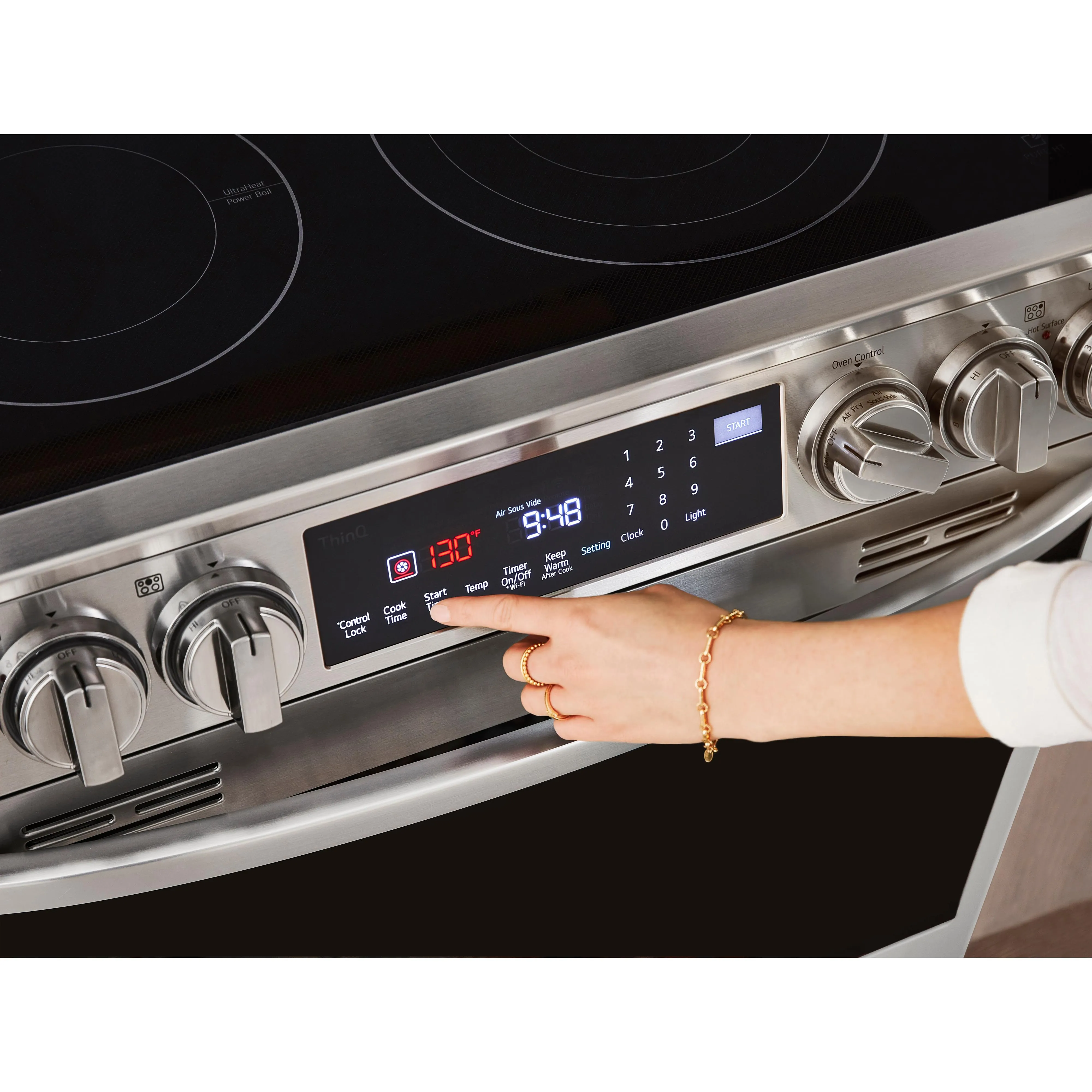 LG 30-inch Slide-In Electric Range with Air Fry LSEL6337F