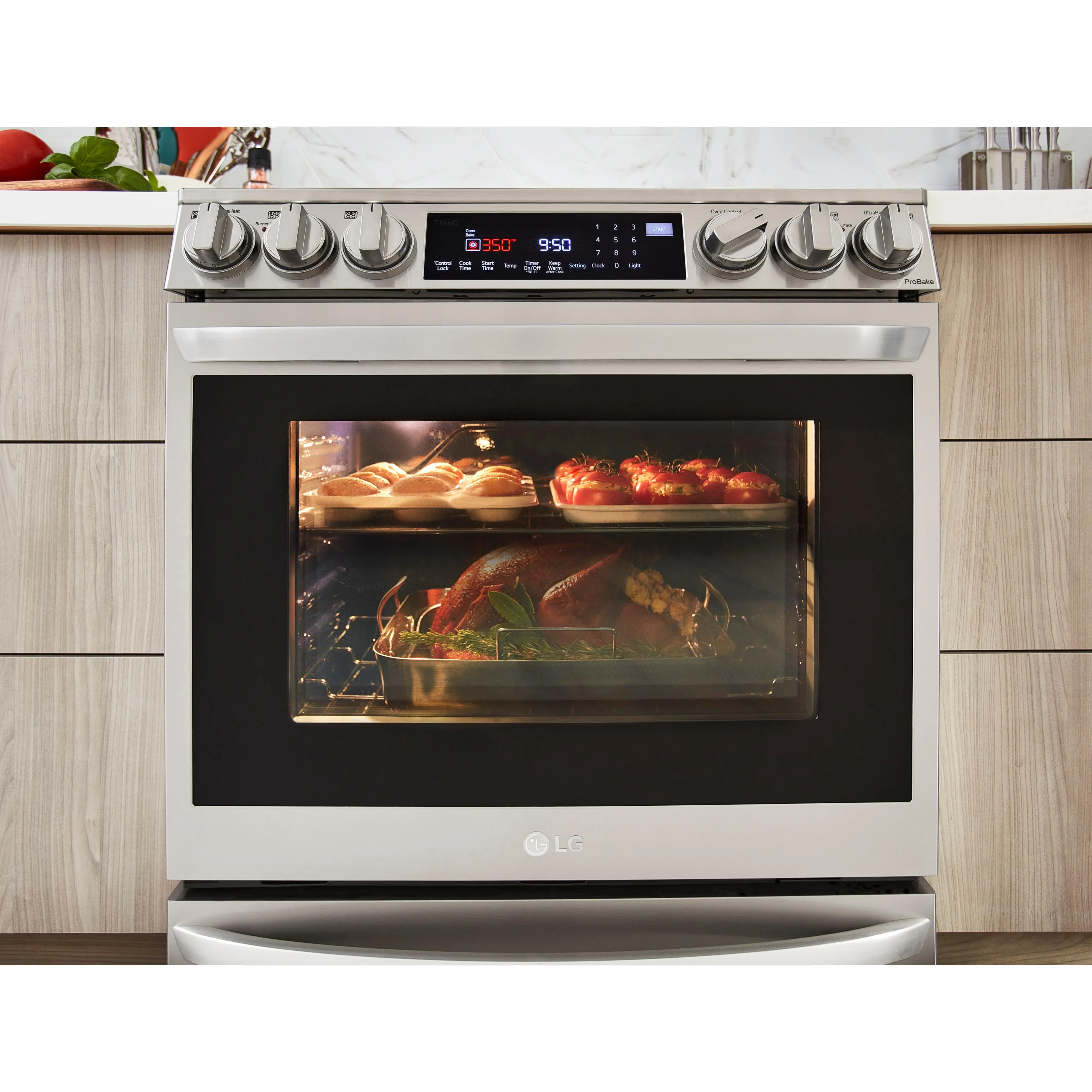 LG 30-inch Slide-In Electric Range with Air Fry LSEL6337F