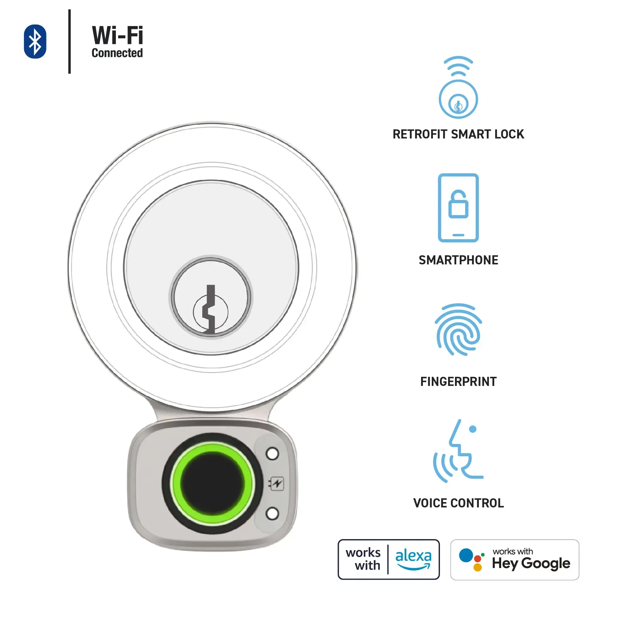 Lockly Flex Touch Pro Retrofit Smart Lock