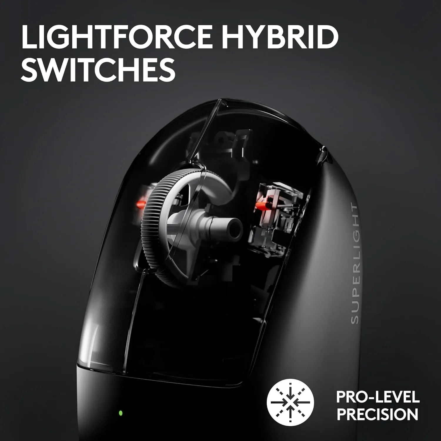 Logitech G PRO X Superlight 2 Lightspeed Wireless Gaming Mouse 無線遊戲滑鼠 - White 白色 910-006640 原裝行貨