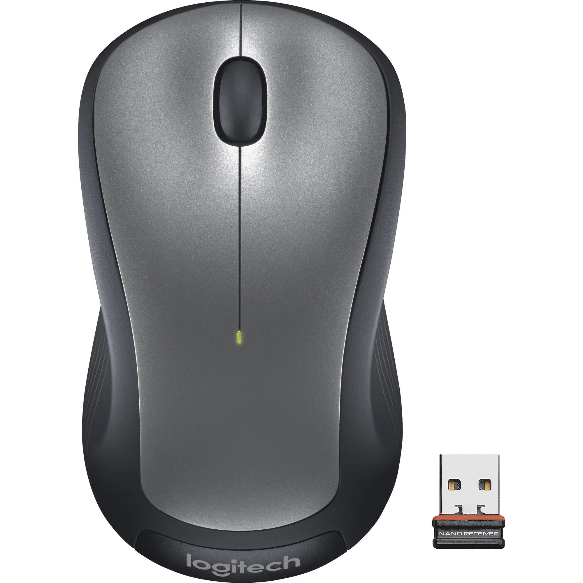 Logitech M320 2.4GHz Wireless USB Mouse with 1000 DPI, Nano Receiver, 10m Wireless Range, 18-Months Battery Life for Chrome OS, Mac, Windows (Silver)