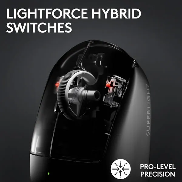 Logitech PRO X SUPERLIGHT 2 LIGHTSPEED Wireless Gaming Mouse - Black