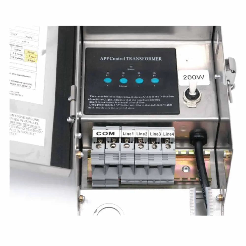 Low-Voltage 200-Watt Wi-Fi App Enabled Smart Zone Control Landscape Transformer