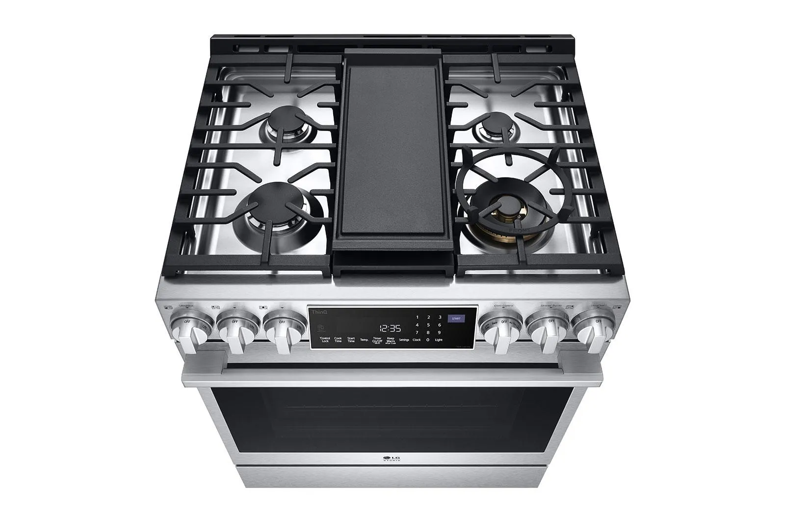 LSDS6338F LG STUDIO 6.3 cu. ft. Smart wi-fi Dual Fuel Slide-in Range with ProBake Convection® and EasyClean®