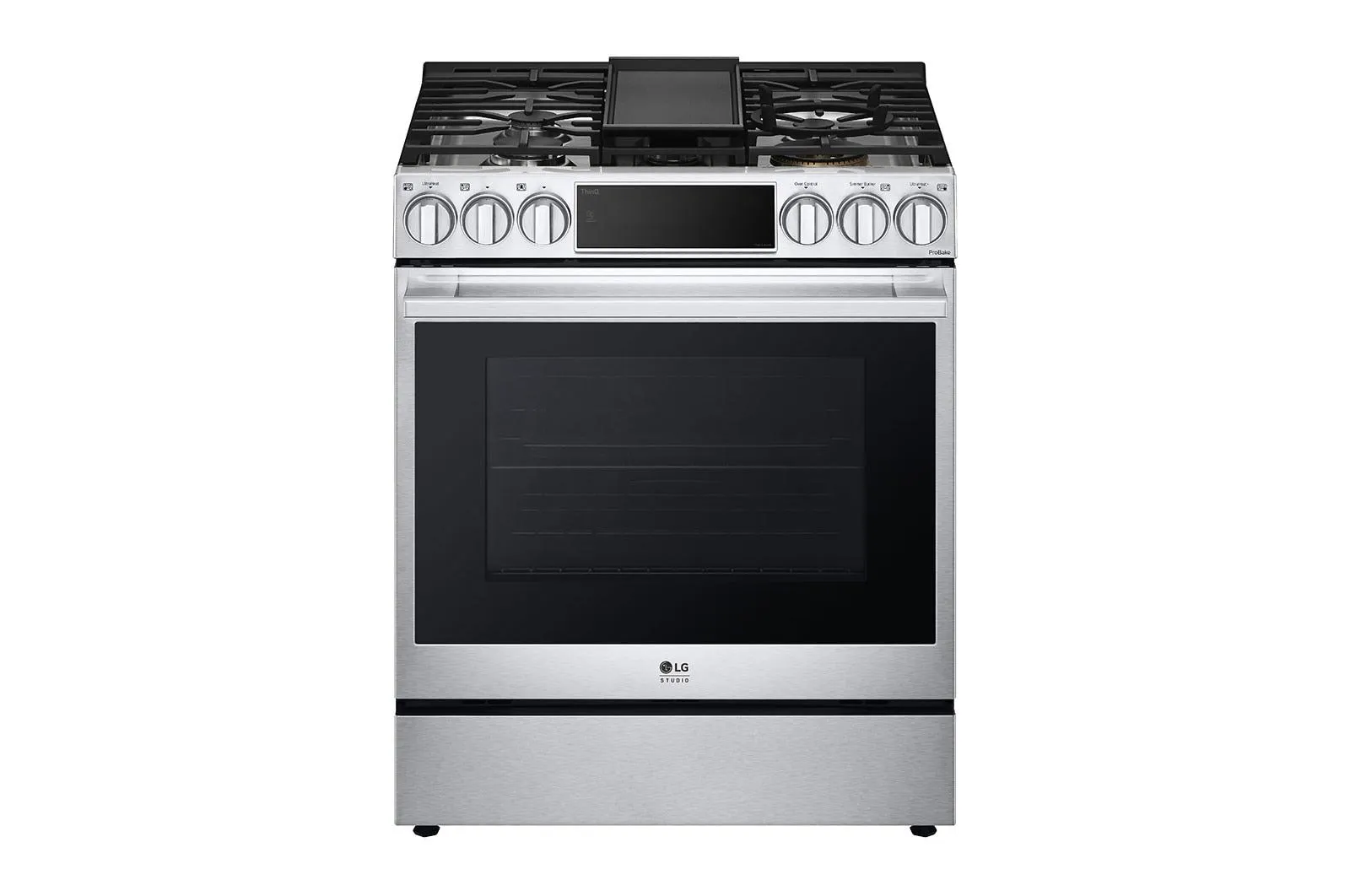 LSDS6338F LG STUDIO 6.3 cu. ft. Smart wi-fi Dual Fuel Slide-in Range with ProBake Convection® and EasyClean®