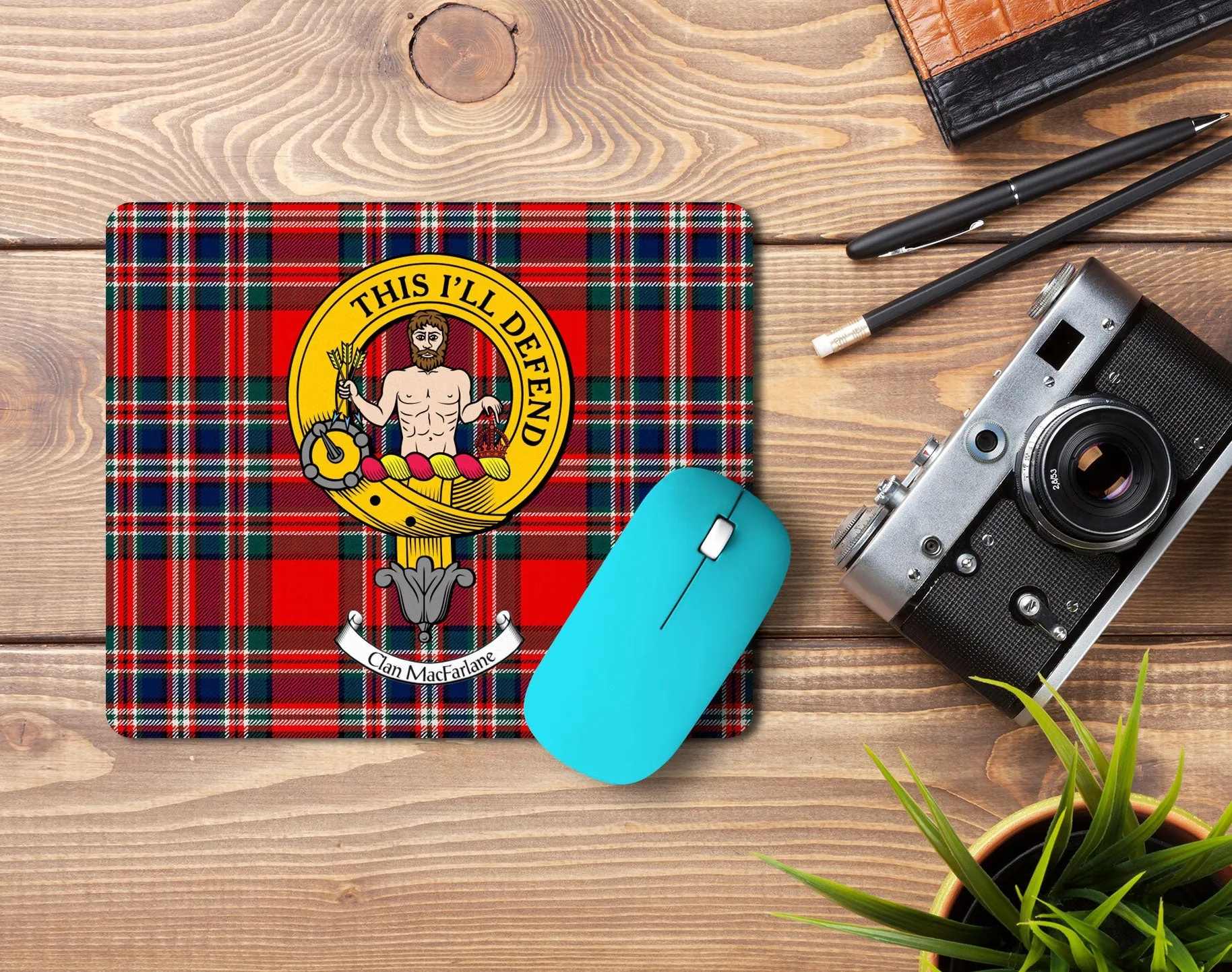 MacFarlane Clan Crest Mouse Pad