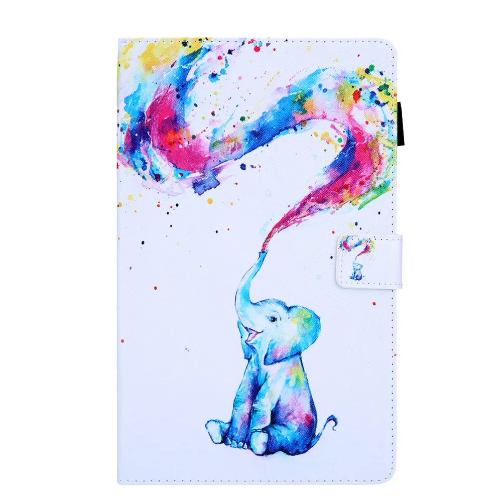 Magnetic Cartoon Wallet Tablet Case for Samsung Tab A8 A9 A7