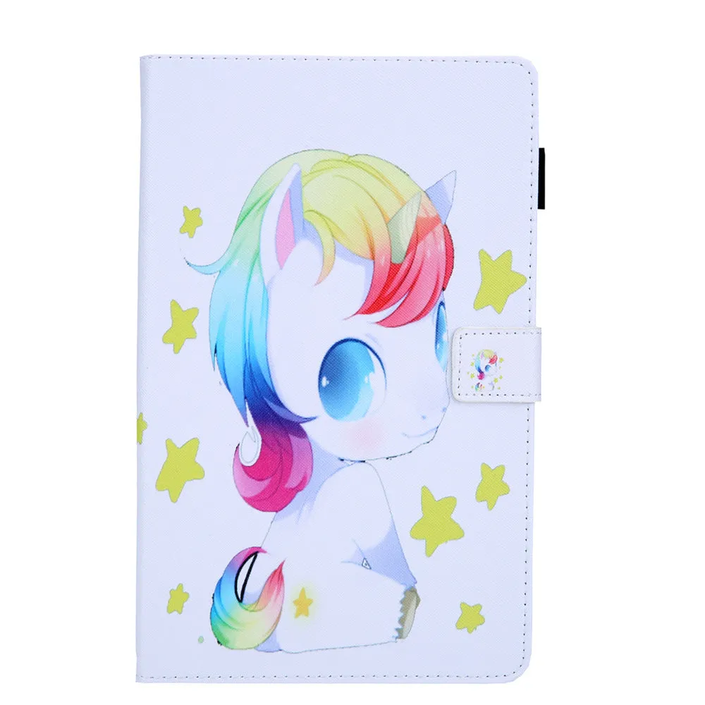 Magnetic Cartoon Wallet Tablet Case for Samsung Tab A8 A9 A7