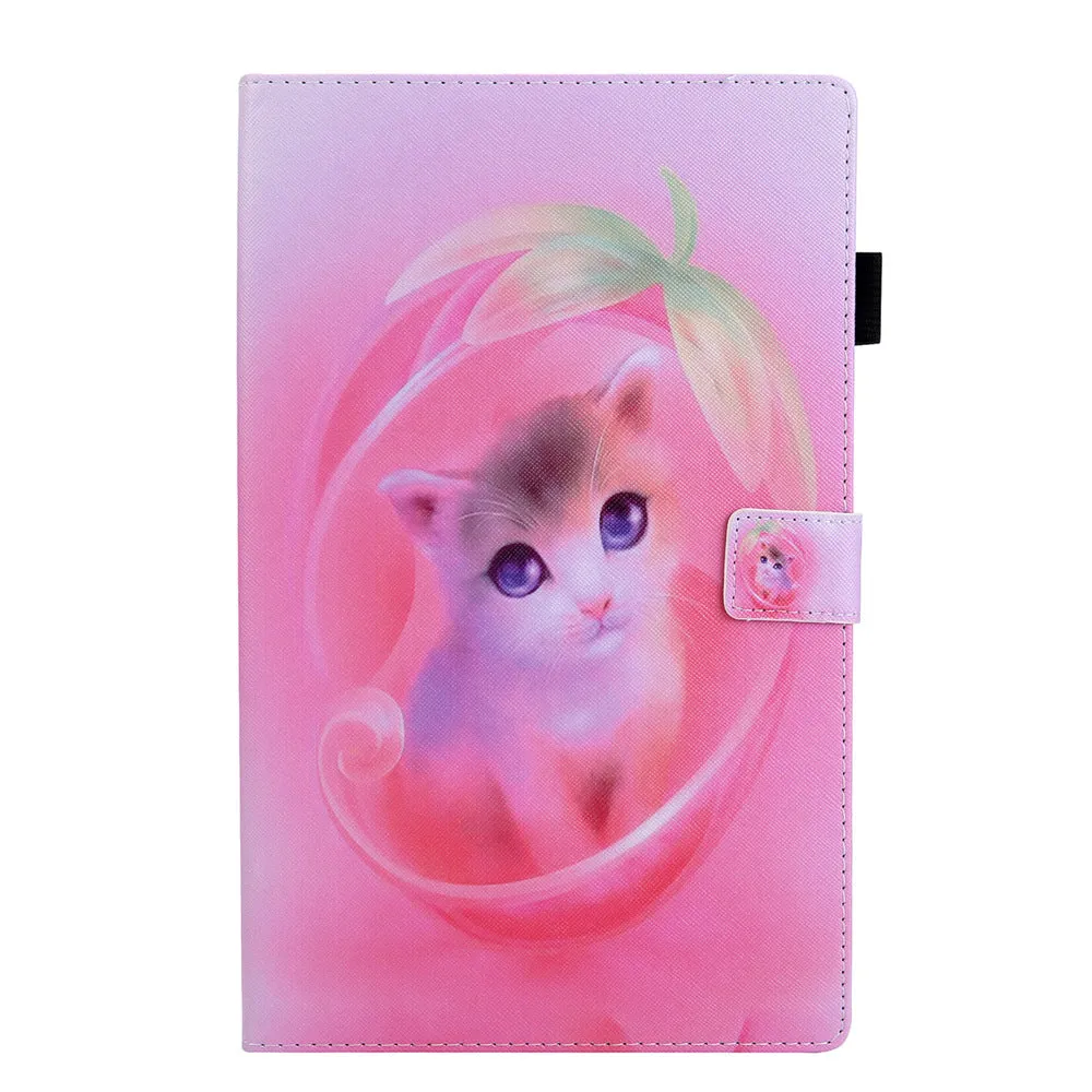 Magnetic Cartoon Wallet Tablet Case for Samsung Tab A8 A9 A7