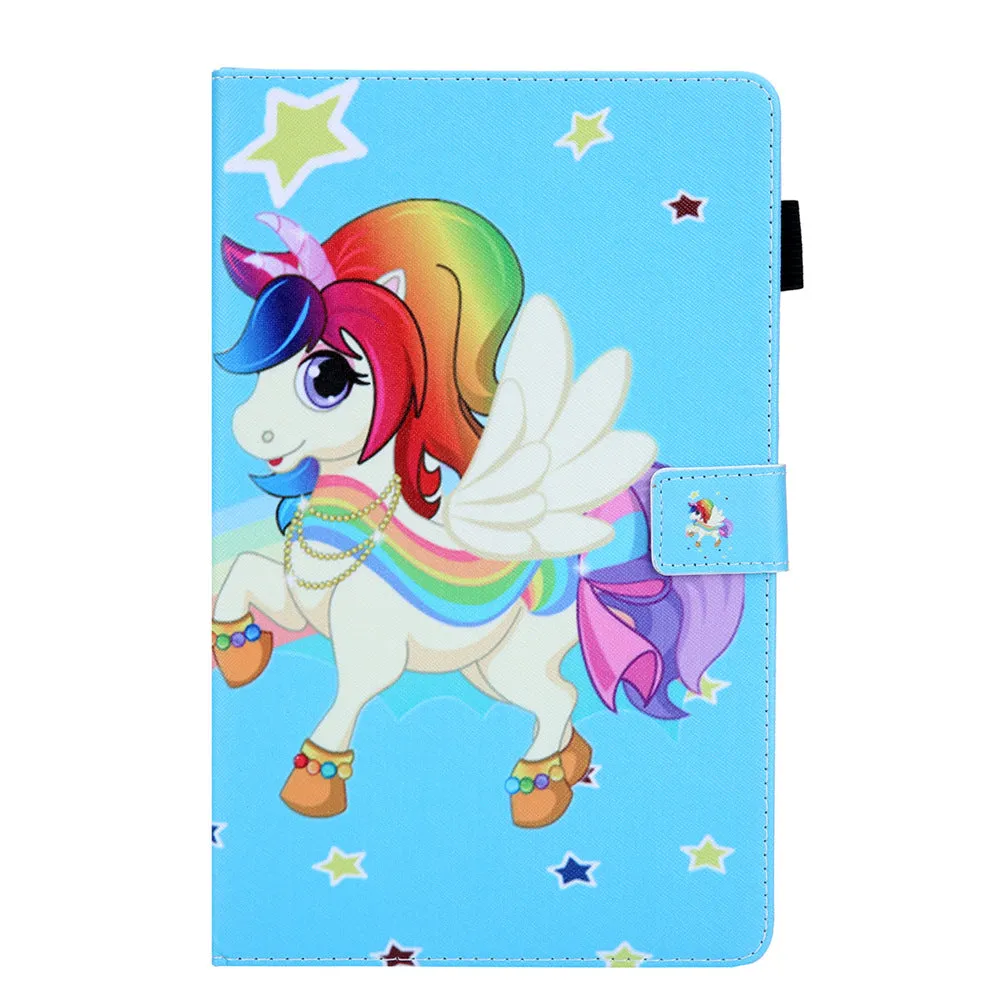 Magnetic Cartoon Wallet Tablet Case for Samsung Tab A8 A9 A7