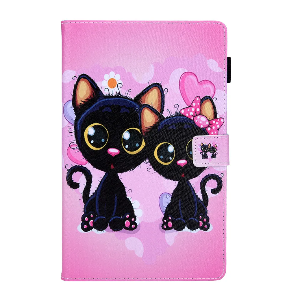 Magnetic Cartoon Wallet Tablet Case for Samsung Tab A8 A9 A7