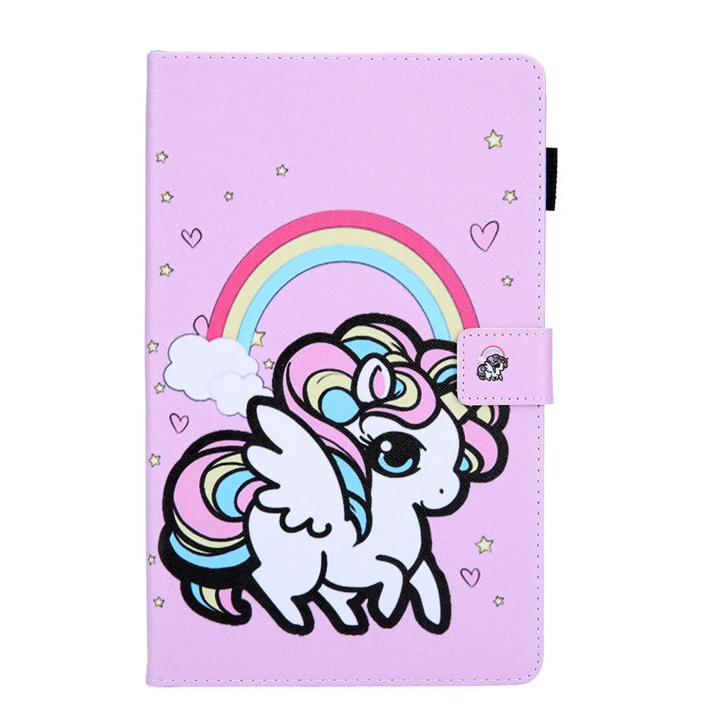 Magnetic Cartoon Wallet Tablet Case for Samsung Tab A8 A9 A7