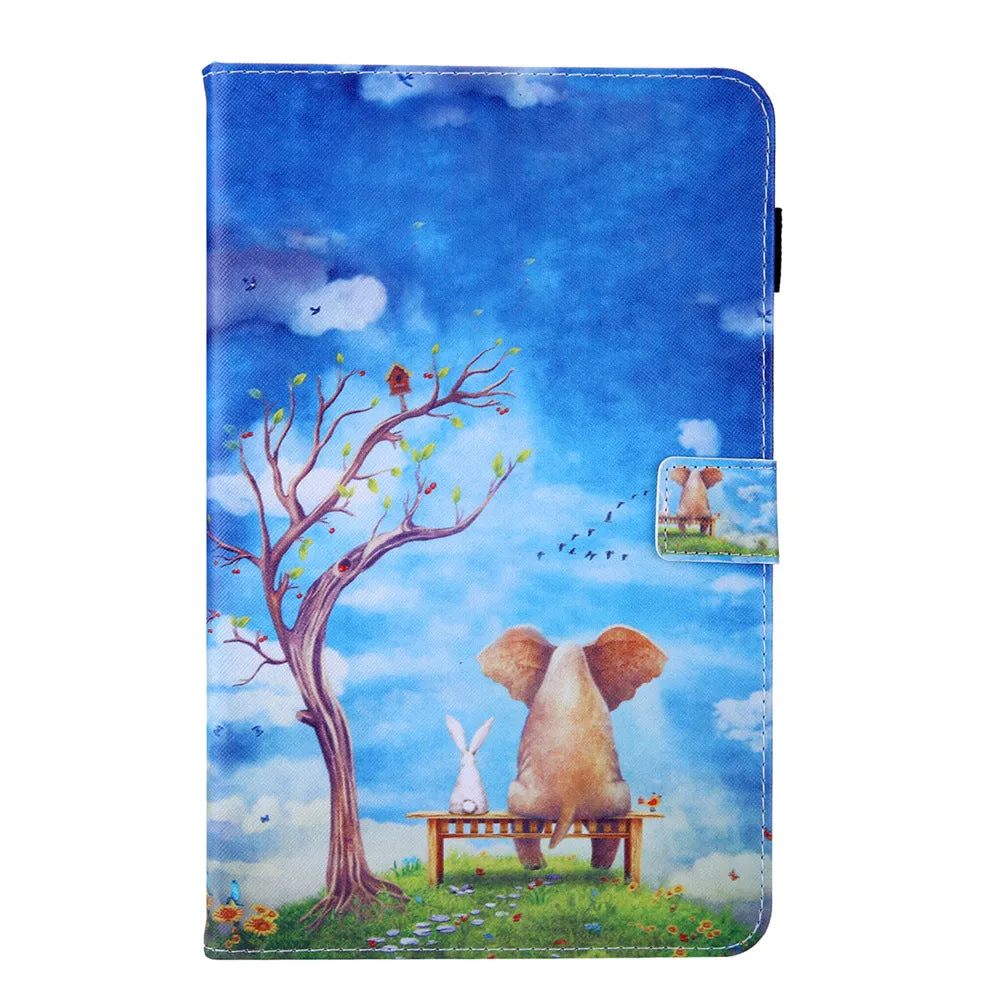 Magnetic Cartoon Wallet Tablet Case for Samsung Tab A8 A9 A7