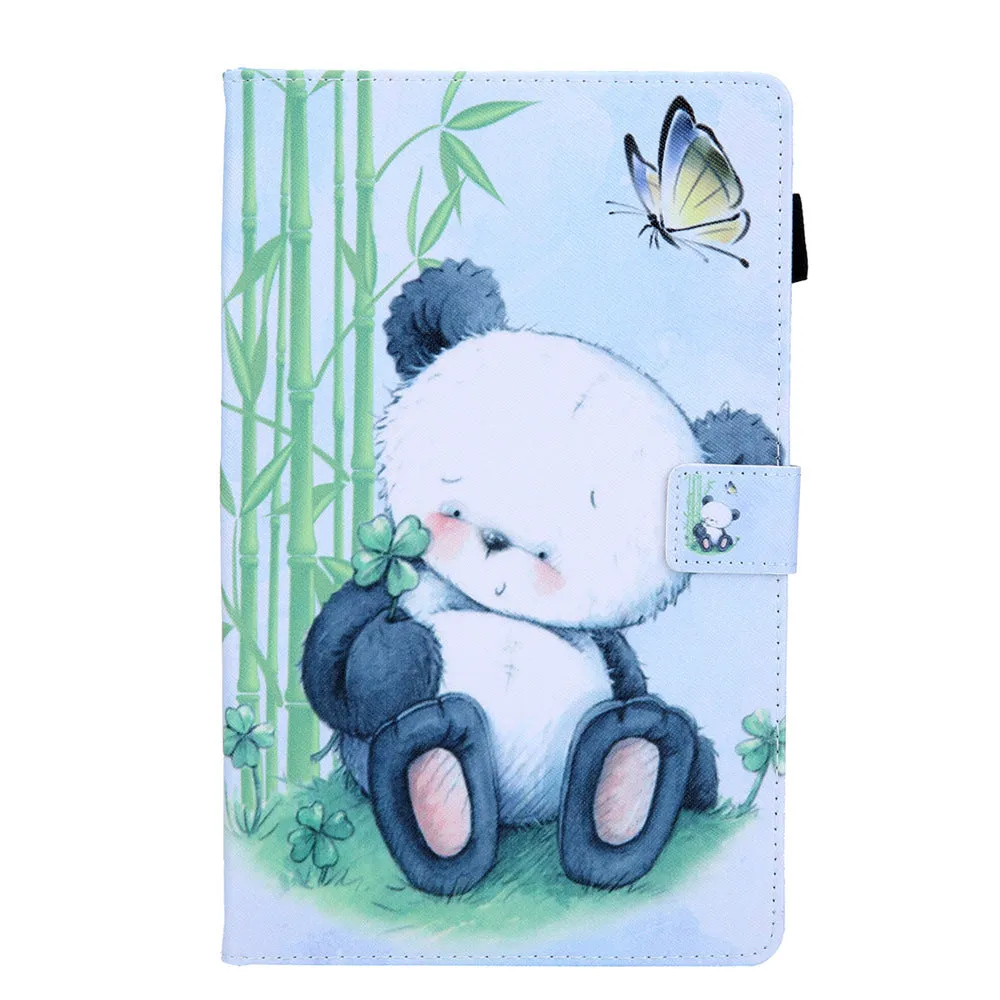 Magnetic Cartoon Wallet Tablet Case for Samsung Tab A8 A9 A7