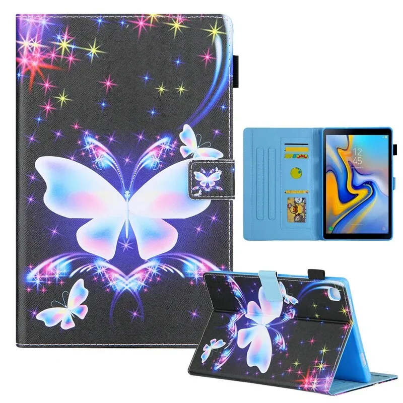 Magnetic Cartoon Wallet Tablet Case for Samsung Tab A8 A9 A7