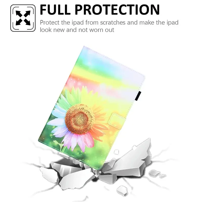 Magnetic Cartoon Wallet Tablet Case for Samsung Tab A8 A9 A7