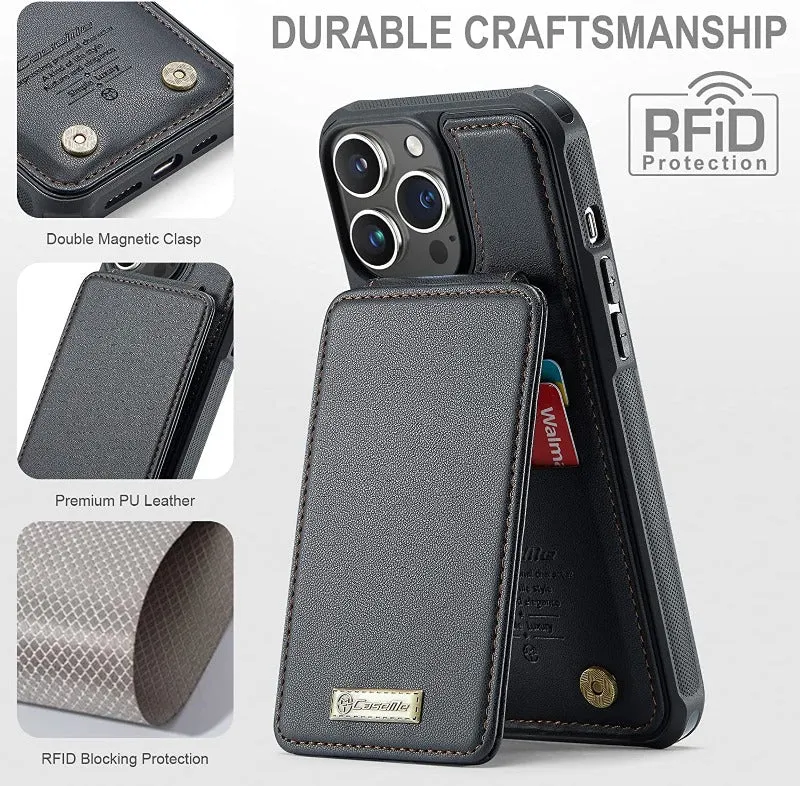 Magnetic Vertical Flip Wallet Leather Phone Case with Card Holder For iPhone