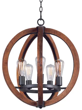 Maxim Bodega Bay-Single-Tier Chandelier