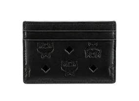 MCM Aren EB Monogram Leather Card Case