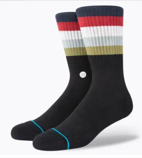 Men's Stance Maliboo Crew Sock Black Fade -Medium*