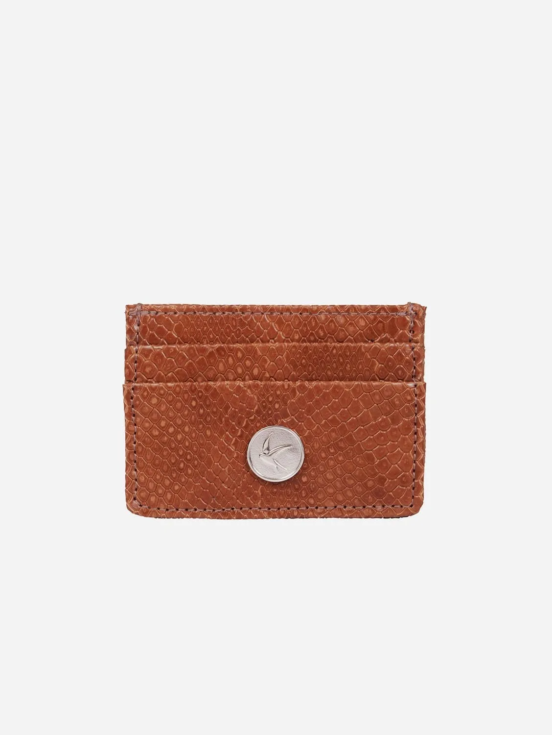 Mia Vegan Leather Card Case | Brown