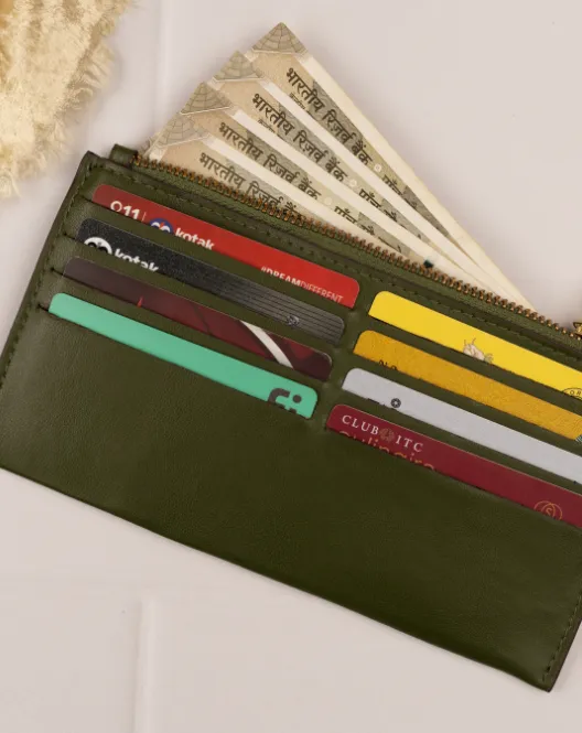 Minimalist Cactus Flat Wallet