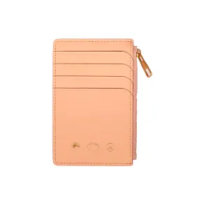 Mister Green Leather Zippered Card Case Natural