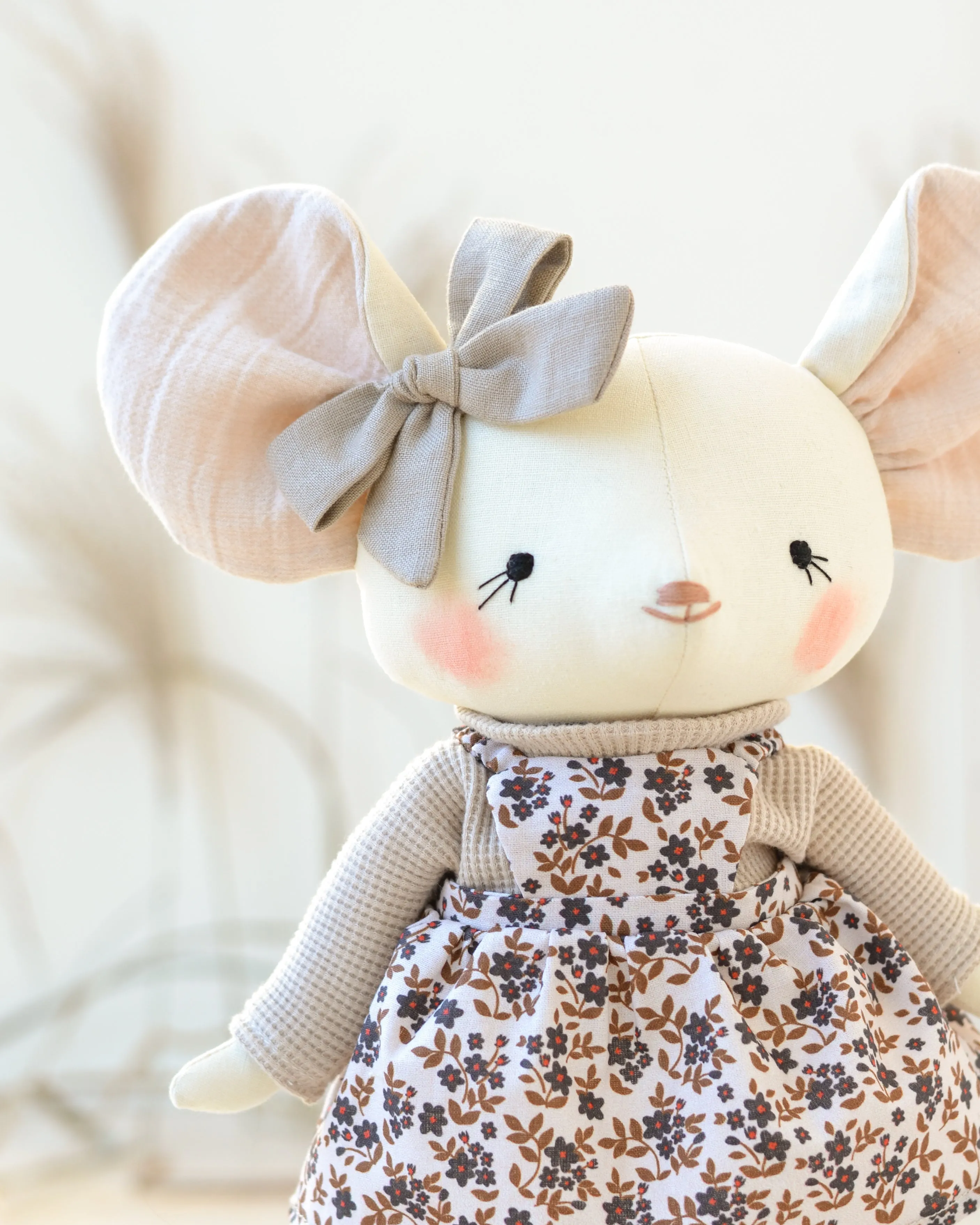 Mouse Plush Laure  Floral Dress