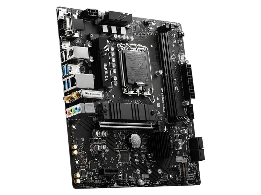 MSI B760M BOMBER WIFI LGA1700 mATX Motherboard