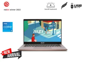 MSI Modern 14 | 14" i5 1235U Iris XE Graphics Laptop C12M-664SG