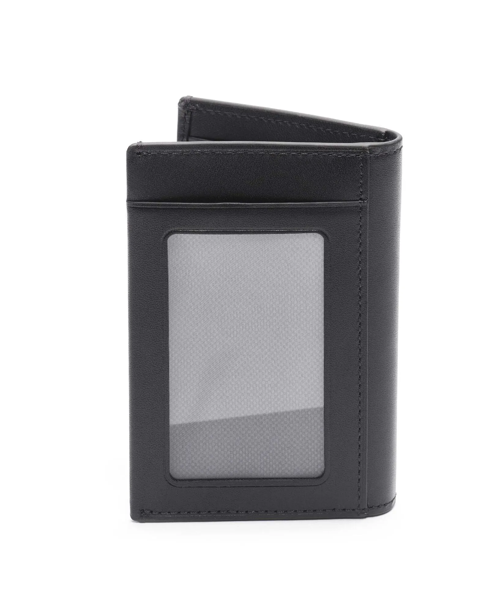 NASSAU Multi Window Card Case - Black Smooth