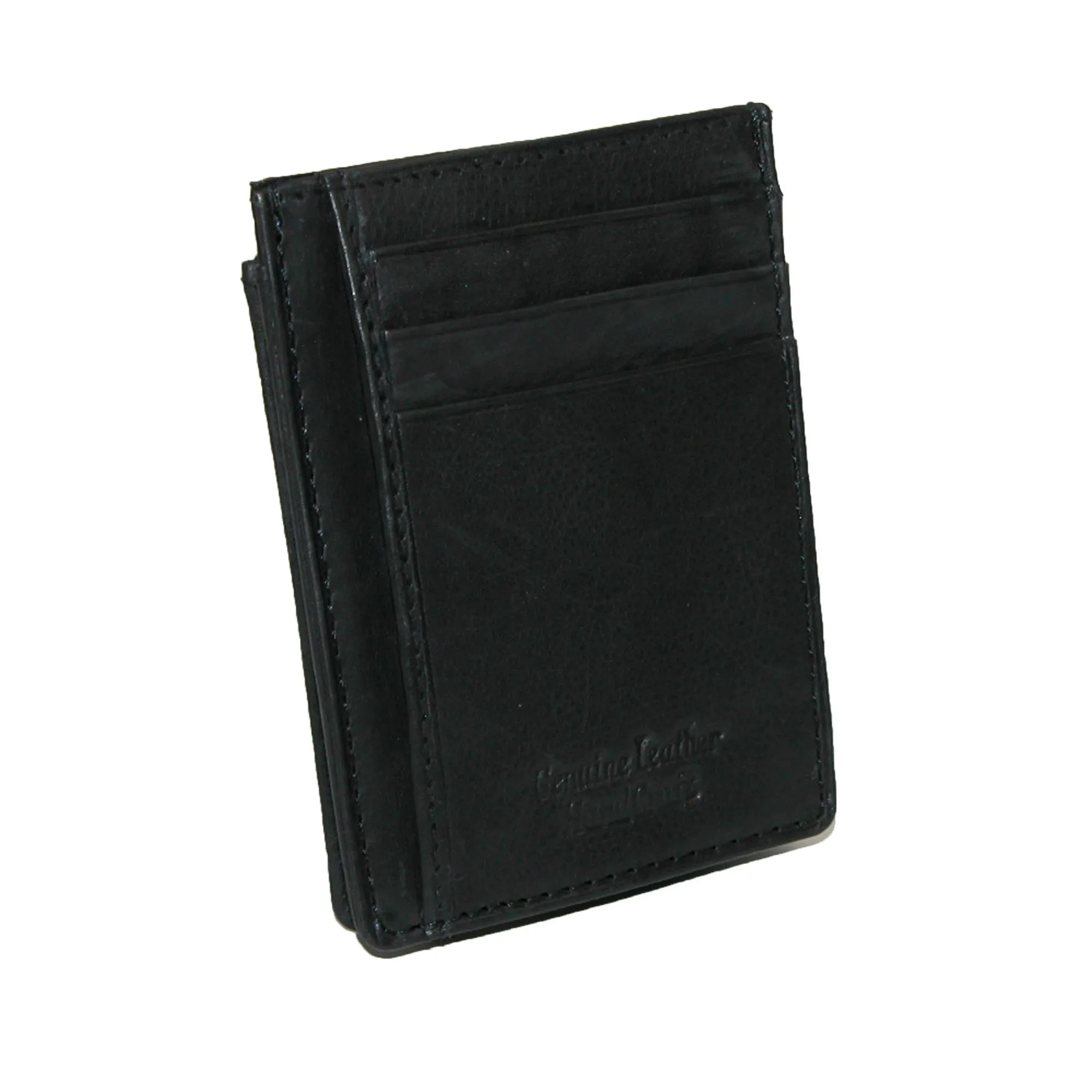 Paul & Taylor Men's Leather Front Pocket Credit Card ID Holder Wallet