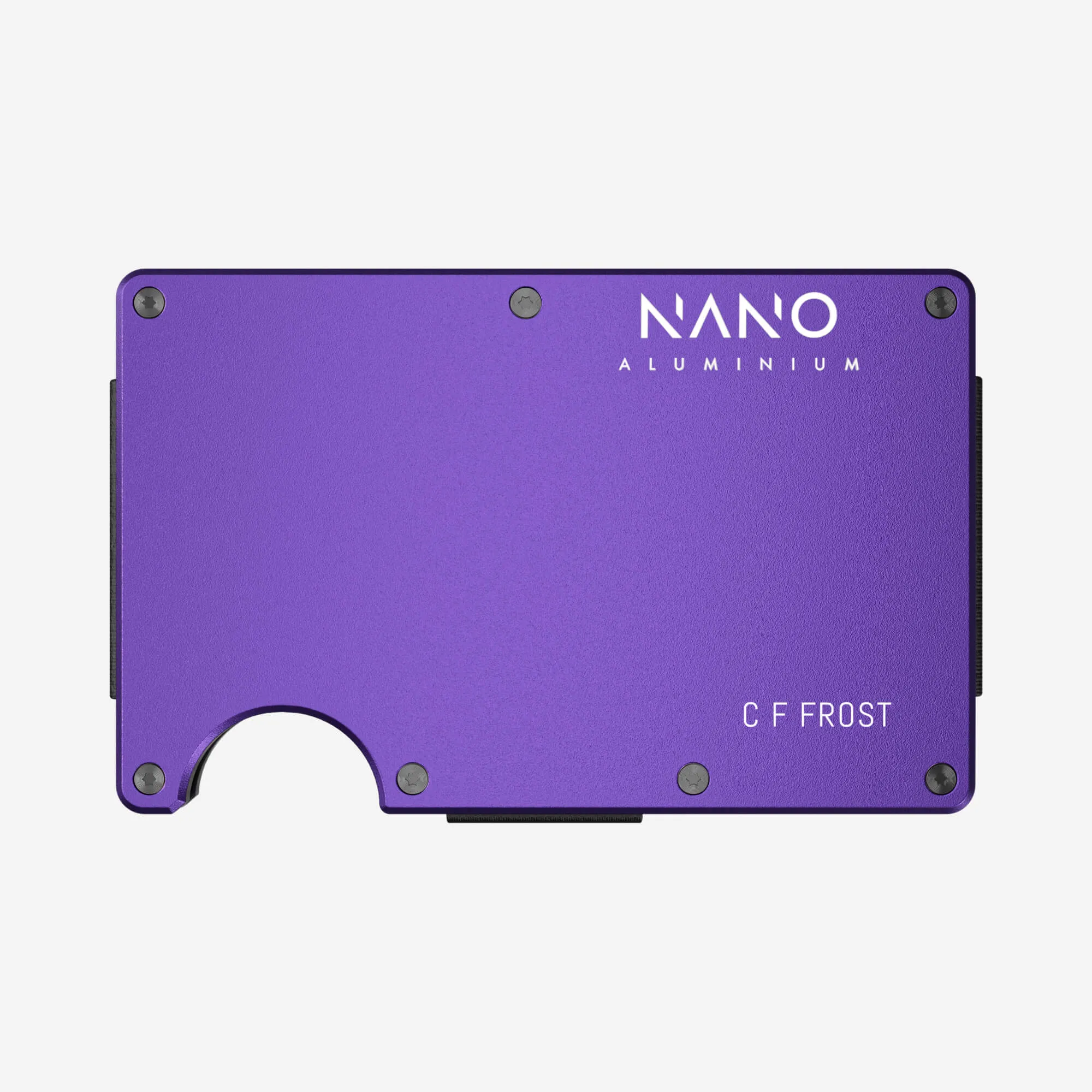 Personalised AirTag Money Clip Wallet (Nebula Purple)