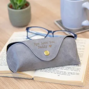 Personalised Faux Leather Glasses Case