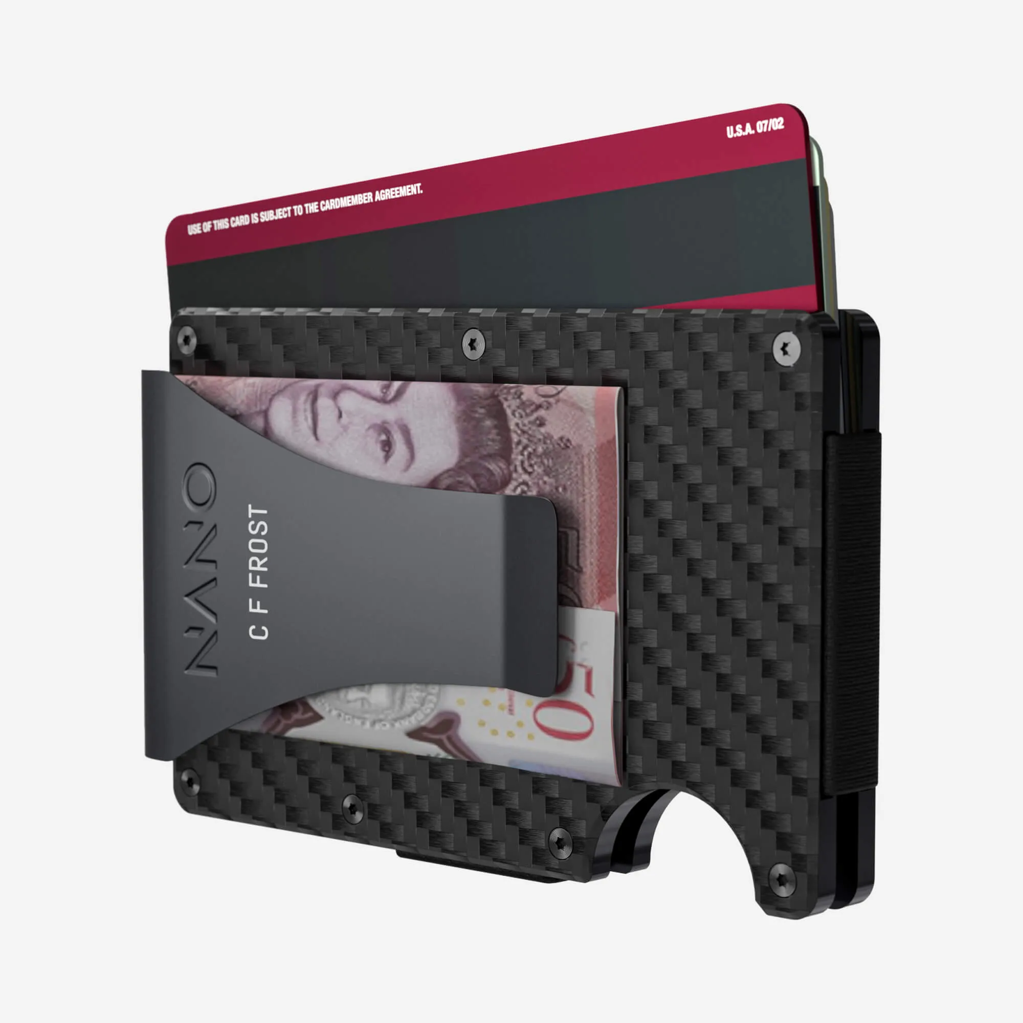 Personalised Money Clip Wallet (Stealth Black)