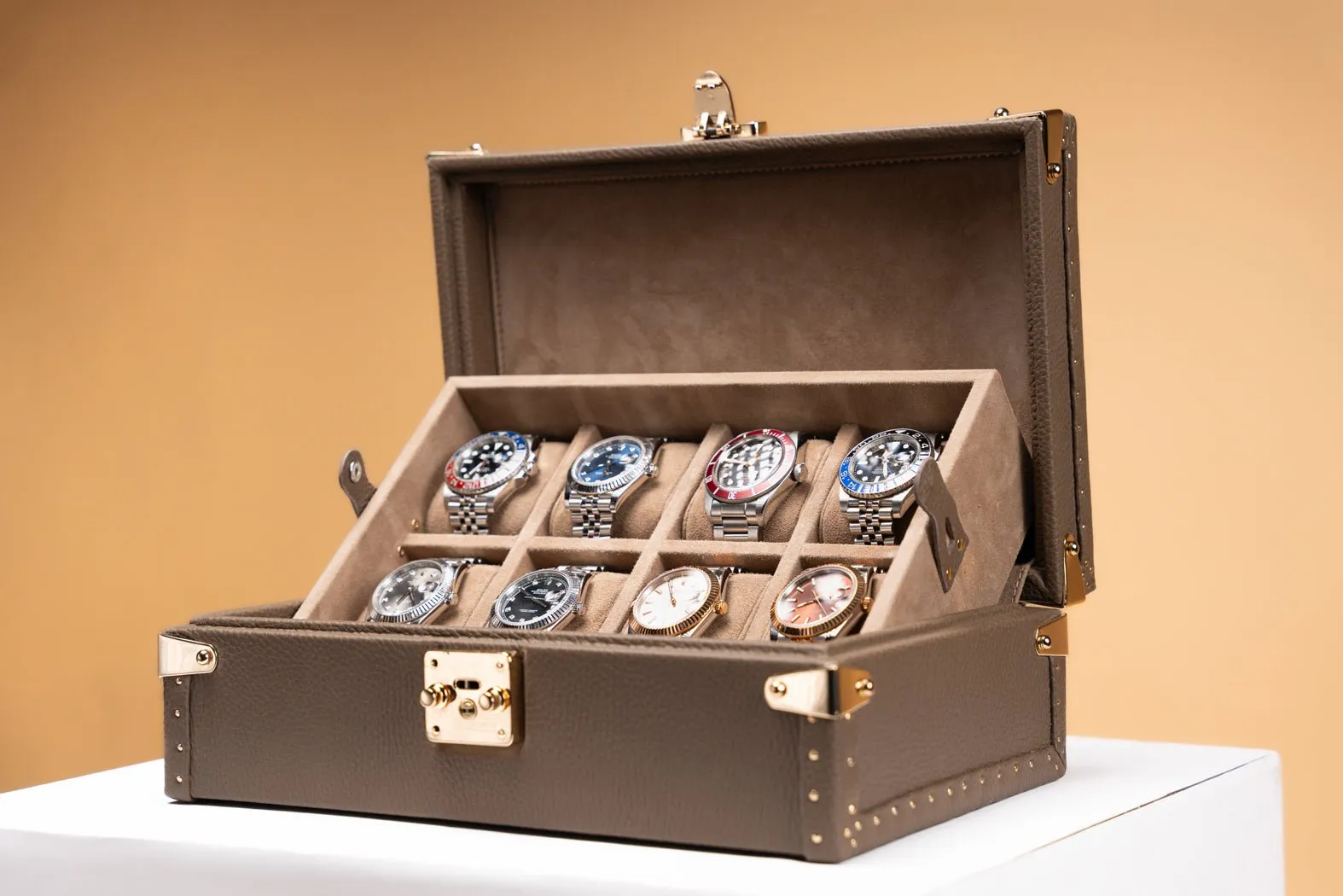 Petra Watch Case - Togo Beige